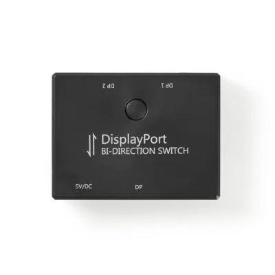 Skjáskiptir Nedis DisplayPort 2ja porta CSWI3702BK