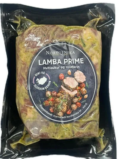 Norðlenska lambaprime í hvítlauks og rósmarín marineringu