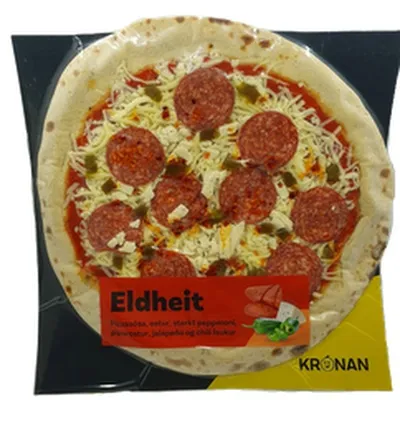 Krónu pizza eldheit