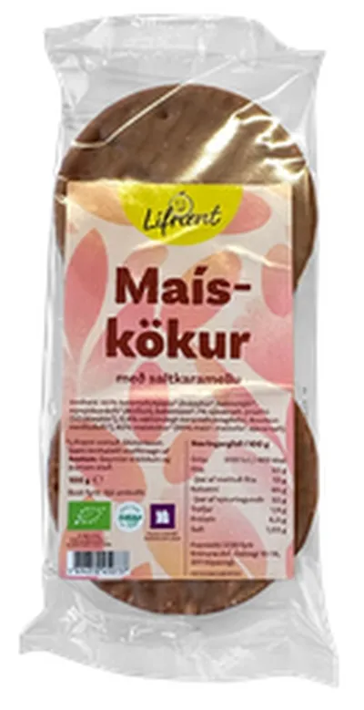 Krónan lífrænt maískökur saltkaramellu