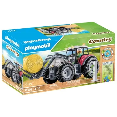 PLAYMOBIL - Country Traktor stór með heyrúllu