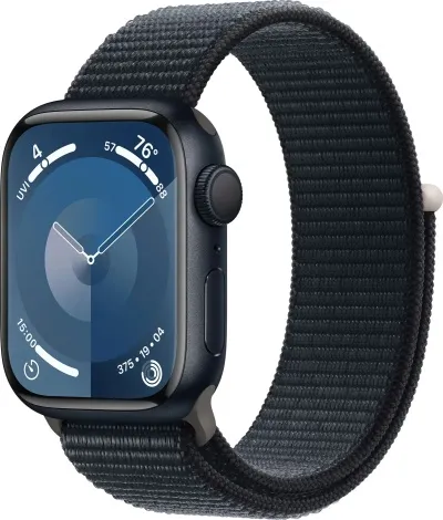 Apple Watch Series 9 GPS 41mm - Dökkblátt/Dökkblá Sport ól 
