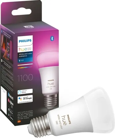 Philips Hue E27 White and Color snjallpera