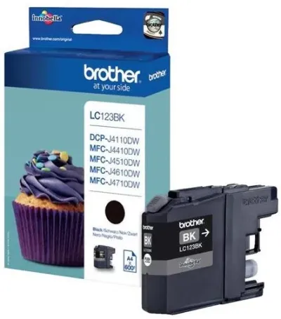 Brother LC123BK blekhylki - Svart