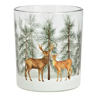 Wurm Kertaglas 10cm hreindýr í skógi