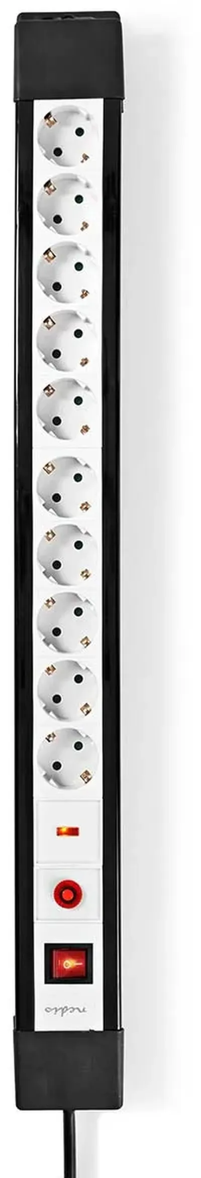 Nedis fjöltengi með straumvörn - 10 innstungur