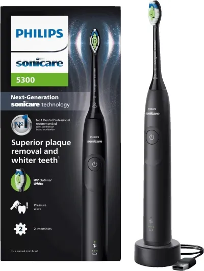 Philips Sonicare Series 5300 rafmagnstannbursti - Svartur