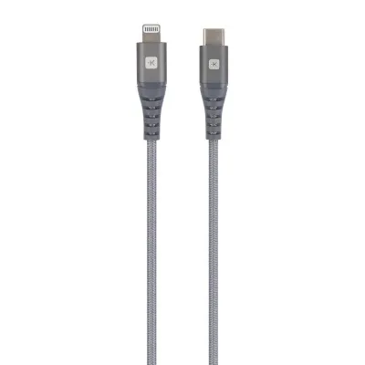 Skross USB-C í Lightning Kapall 2M Steel Line