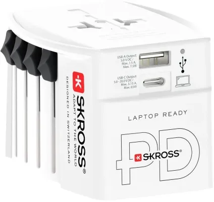 Skross breytikló með USB-A og USB-C 65W - Universal