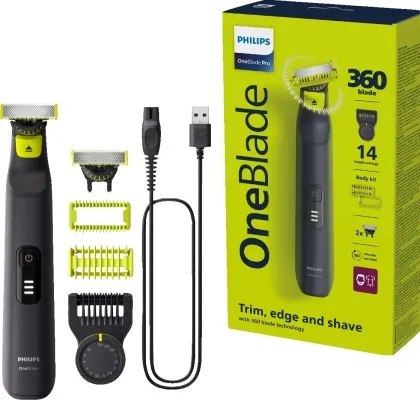 Philips OneBlade Pro 360 skegg- og líkamshárasnyrtir