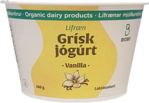 Biobú Lífræn grísk vanillu 200g