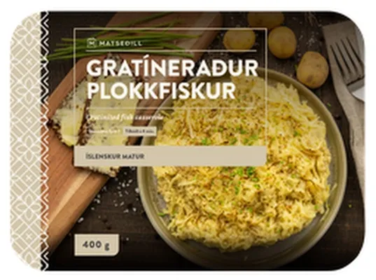 Matseðill gratíneraður plokkfiskur