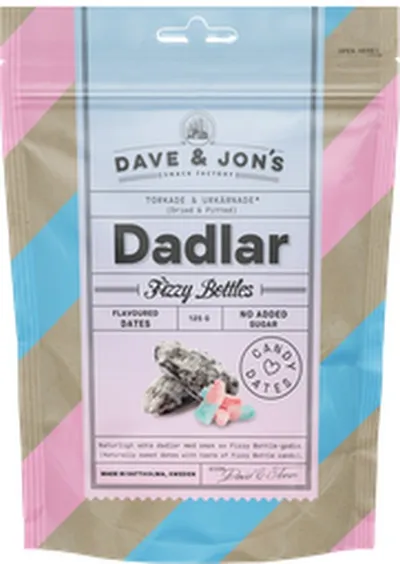 Dave&Jon's döðlur fizzy bottles