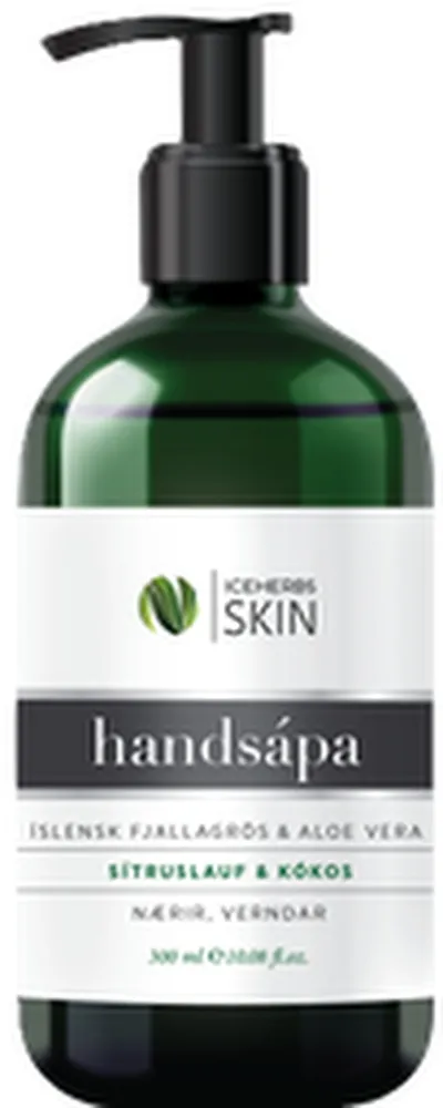 ICEHERBS SKIN handsápa sítruslauf og kókos