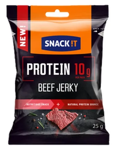 Snack !T protein beef jerky