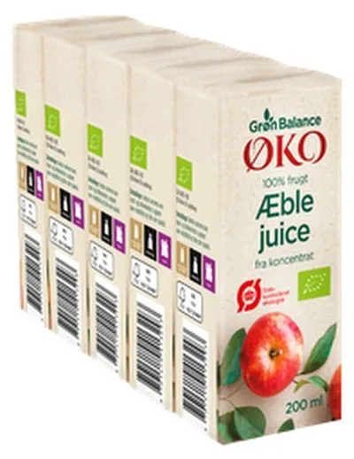 Grön Balance eplasafi 5 fernur