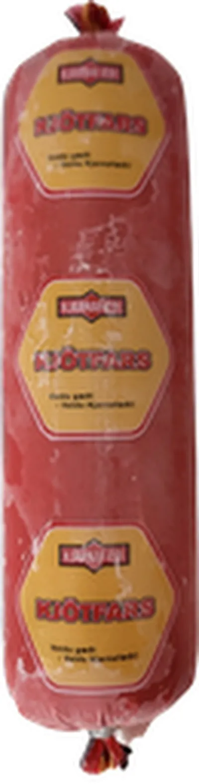 Kjarnafæði kjötfars frosið