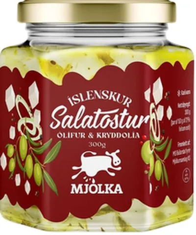Mjólka salatostur með ólífum