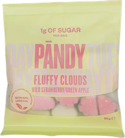 Pandy hlaup fluffy clouds