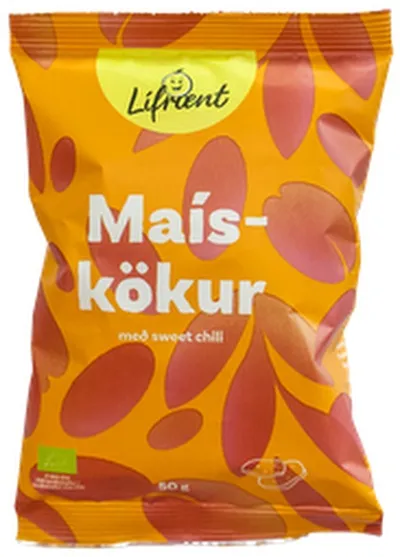 Krónan lífrænt maískökur litlar sweet chili