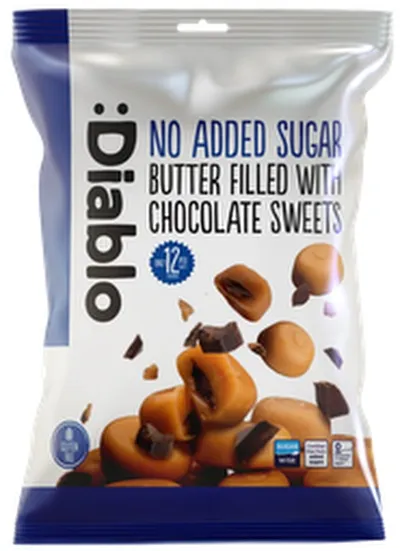 Diablo smjörbrjóstsykur m/súkkulaði