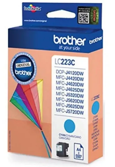 Brother LC223C Blekhylki - Cyan