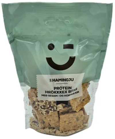Til hamingju próteinhrökkkex sesam&hörfræ