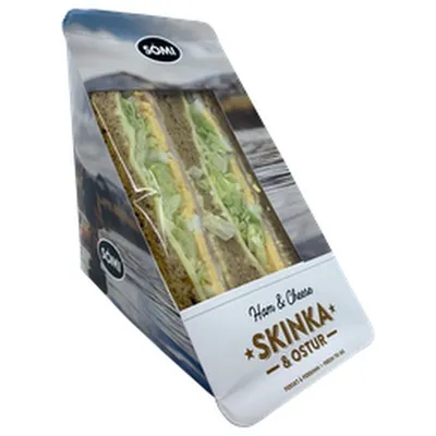 Sómi hyrna með skinku og osti