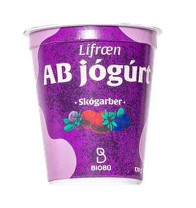 Biobú lífræn ab jógúrt skógarberja