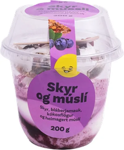 Krónu skyr og múslí