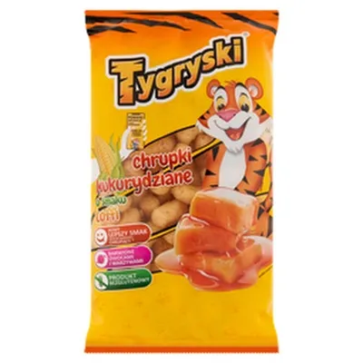 Tygryski maís snakk karamella