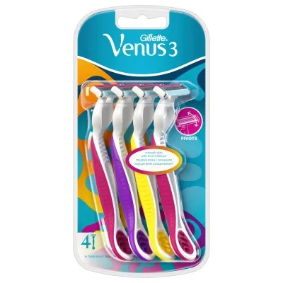 GILLETTE - Venus einnota með veltihaus 4stk
