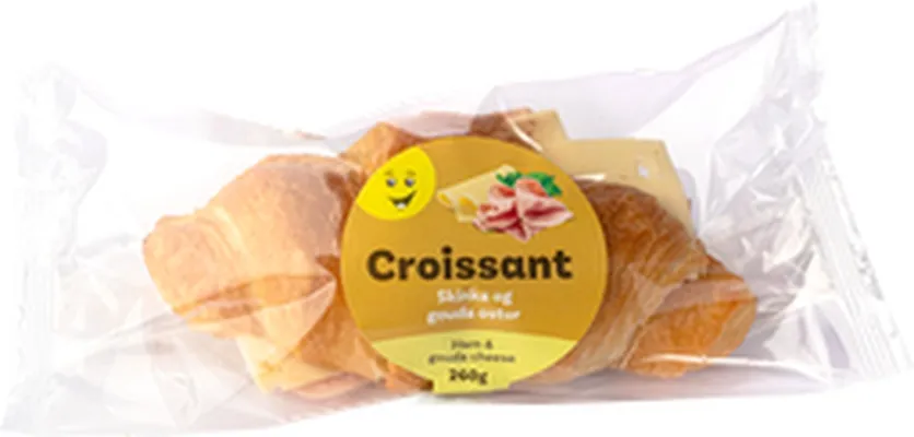 Krónu croissant með skinku og osti