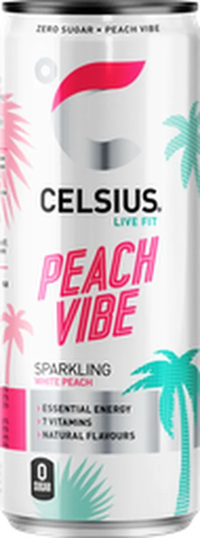 Celsius peach vibe