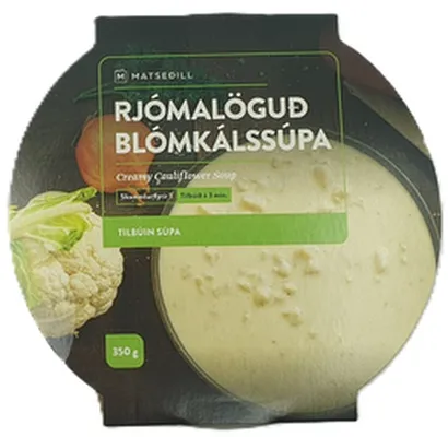 Matseðill rjómalöguð blómkálssúpa