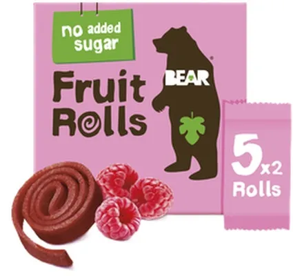Bear fruit rolls 5pk hindber