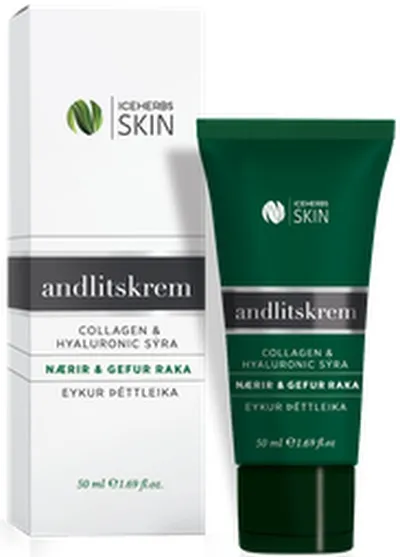 ICEHERBS SKIN andlitskrem með collageni