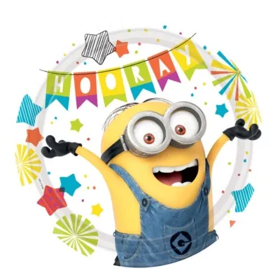 AMSCAN - Matardiskar, Skósveinar, 8 stk