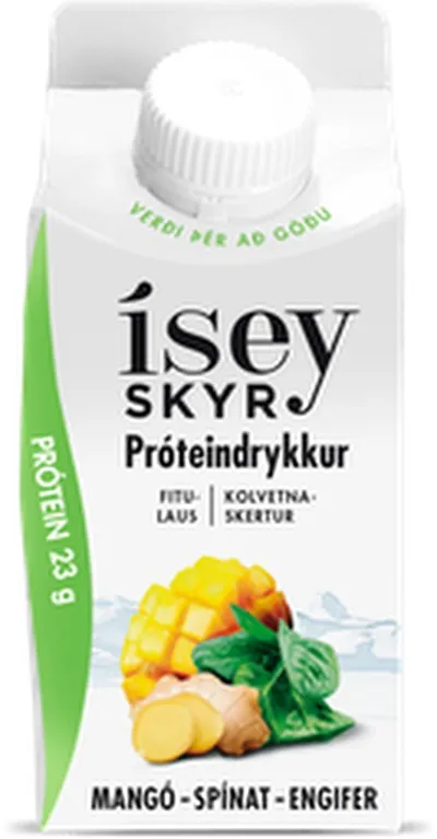 Ísey skyr próteindrykkur mangó, spínat & engifer