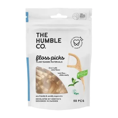 THE HUMBLE CO. - Floss Picks Plant Based Mint 50pcs