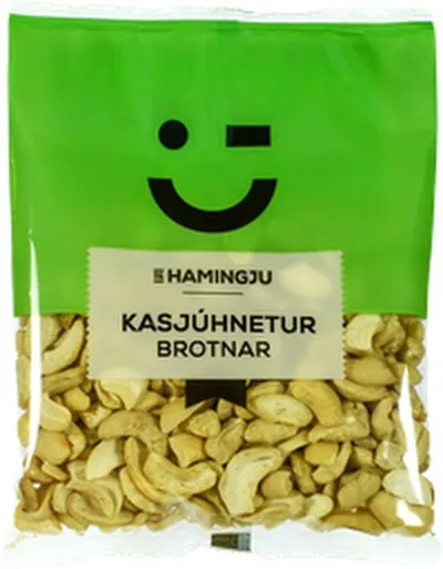 Til hamingju kasjúhnetur brotnar