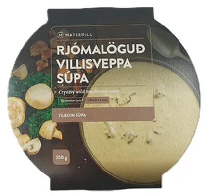 Matseðill rjómalöguð villisveppasúpa