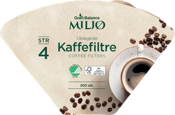 Grön Balance kaffifilter brúnn nr 4