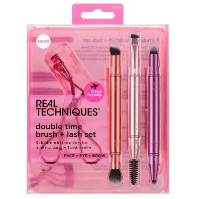 REAL TECHNIQUES - DoubleTime Retractable Brush set