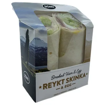 Sómi tortilla með reyktri skinku og eggjum