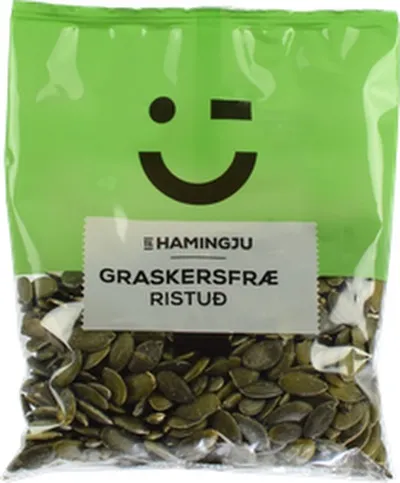 Til hamingju ristuð graskersfræ