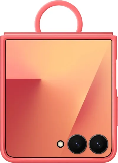 Samsung Galaxy Z Flip7 Silicone símahulstur - Rautt