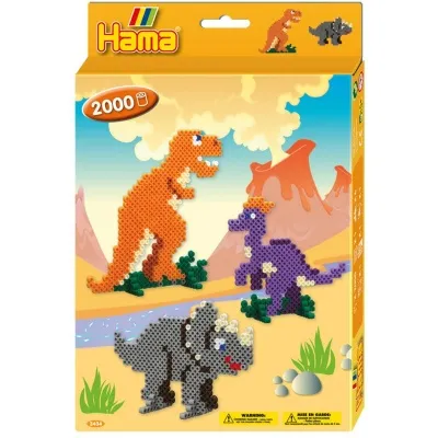 HAMA - Perlur 2000 stk pakki risaeðlur