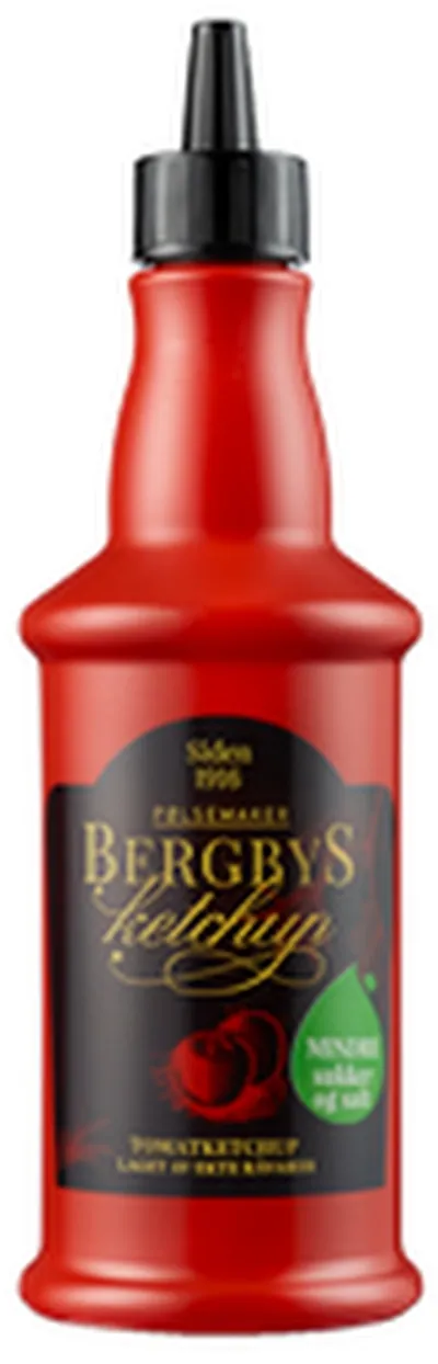 Bergby's tómatsósa minni sykur&salt