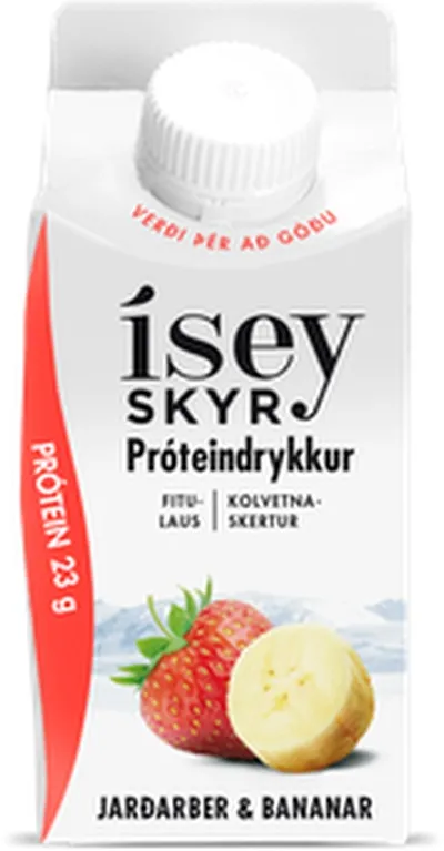 Ísey skyr próteindrykkur jarðarber & bananar